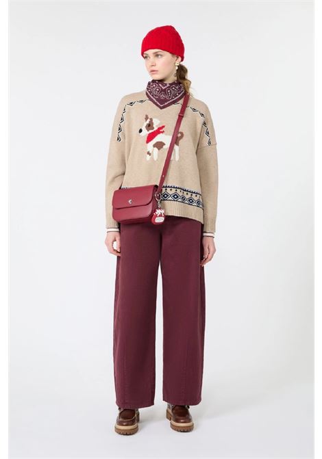 Oversized jacquard wool sweater MAX MARA WEEKEND | 2625366232600008